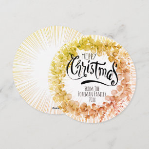 Cartes Pour Fêtes Annuelles Serre de Noël rustique Eucalyptu Feuilles hivernau