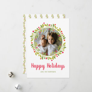 Cartes Pour Fêtes Annuelles Serre photo Holly et Berry