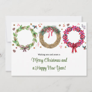 Cartes Pour Fêtes Annuelles Serrure de Noël Faire des voeux de Noël