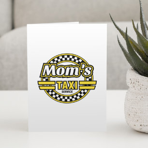 Cartes Pour Fêtes Annuelles Service de Taxi de Maman