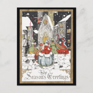 Cartes Pour Fêtes Annuelles Services de Noël à l'église Ye Olde