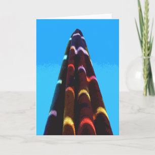 Cartes Pour Fêtes Annuelles Serviette au néon de piscine de Palm Springs