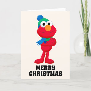 Cartes Pour Fêtes Annuelles Sesame Street Elmo en hiver