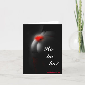 Cartes Pour Fêtes Annuelles Sexy Glamor Babe Naughty ho Small Christmas Card