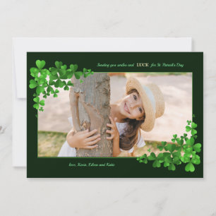 Cartes Pour Fêtes Annuelles Shamrock Photo Greeting Card