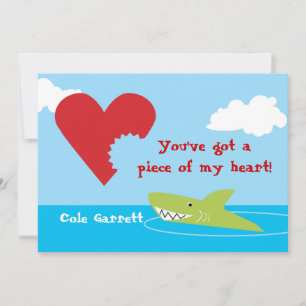 Cartes Pour Fêtes Annuelles Shark Bite Valentine