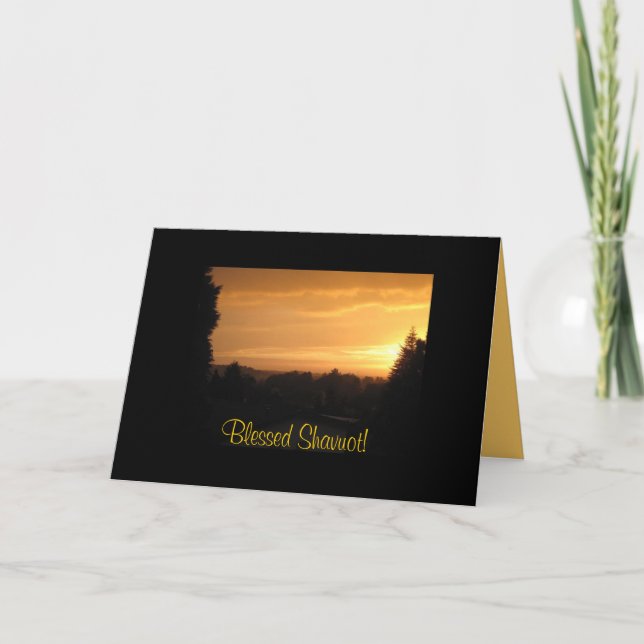 Cartes Pour Fêtes Annuelles Shavuot béni (Devant)