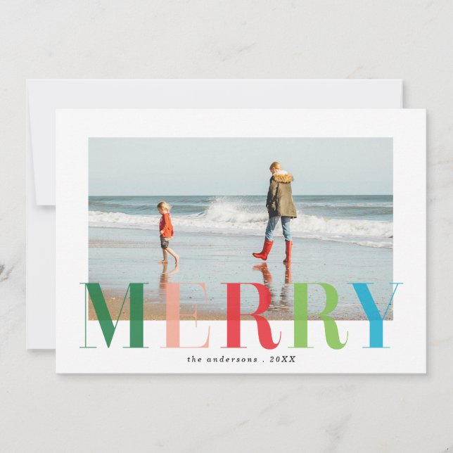 Cartes Pour Fêtes Annuelles Sheer Joyeux Noël Photo Plat card_Bonbons (Devant)
