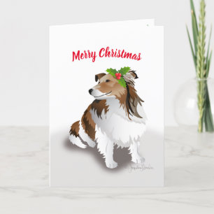 Cartes Pour Fêtes Annuelles Shelly Noël avec Holly, Holiday