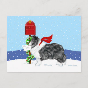 Cartes Pour Fêtes Annuelles Shelter Christmas Mail Bi Black