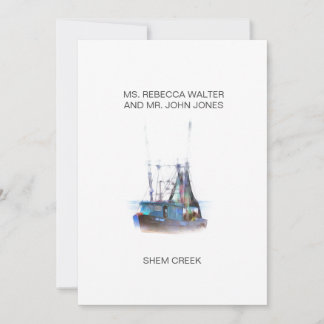 Cartes Pour Fêtes Annuelles Shem Creek - Charleston