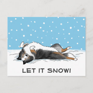 Cartes Pour Fêtes Annuelles Shetland Sheepdog Blue Merle Sheltie Dog Holiday