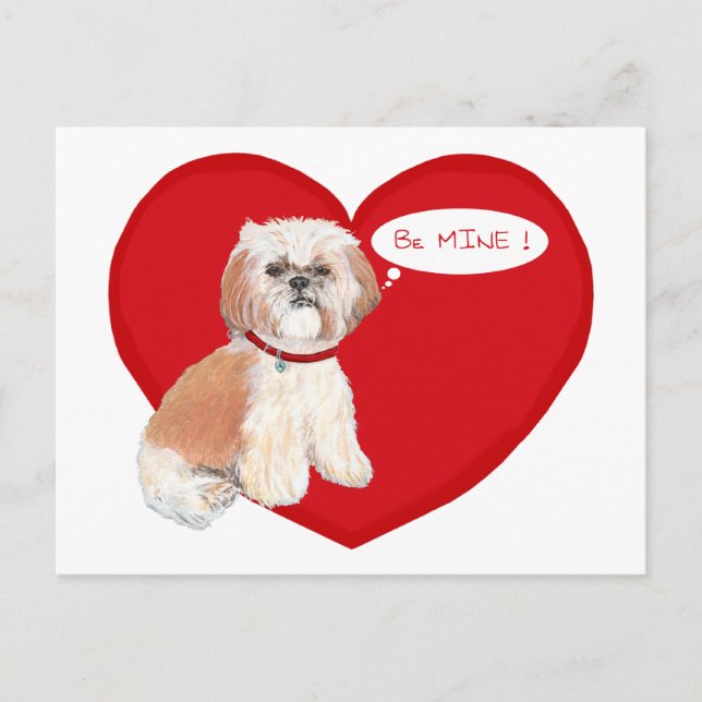 Cartes Pour Fêtes Annuelles Shih Tzu Valentines (Devant)