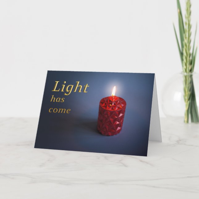 Cartes Pour Fêtes Annuelles Shining candle (Devant)
