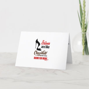 Cartes Pour Fêtes Annuelles Shoes Are Like Chocolate Birthday