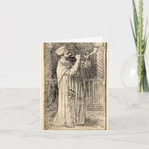 Cartes Pour Fêtes Annuelles Shofar Ancien Sonneur Nouvel An Juif Rosh Hashana