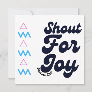 Cartes Pour Fêtes Annuelles Shout For Joy Christian Celebration Baptism Card