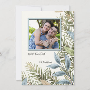 Cartes Pour Fêtes Annuelles Showy Hanukkah Photo Holiday Card