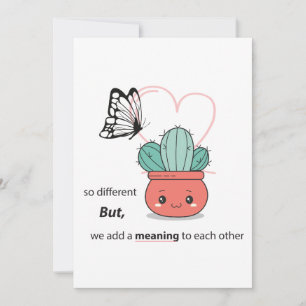 Cartes Pour Fêtes Annuelles Si différents, parfaits ensemble – Joli Couple Amo
