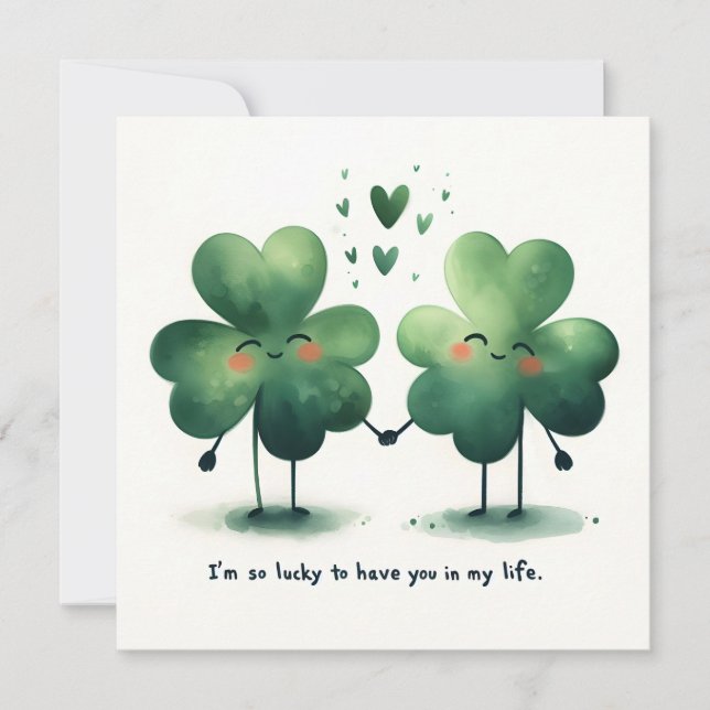 Cartes Pour Fêtes Annuelles Si Heureux De Vous Avoir Dans Ma Vie (Devant)