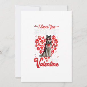 Cartes Pour Fêtes Annuelles Sibérie Husky Valentines Jour Tee Drôle Chien