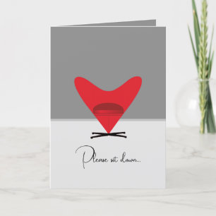 Cartes Pour Fêtes Annuelles Siège d'amour