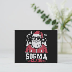 Cartes Pour Fêtes Annuelles Sigma Claus Cool Père Noël Christmas Rizz Rizzler 