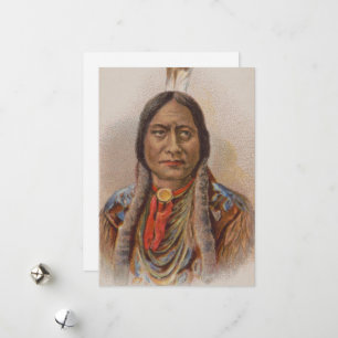 Cartes Pour Fêtes Annuelles Signaux de fumée : Lakota Indian Chief Sitting Bul