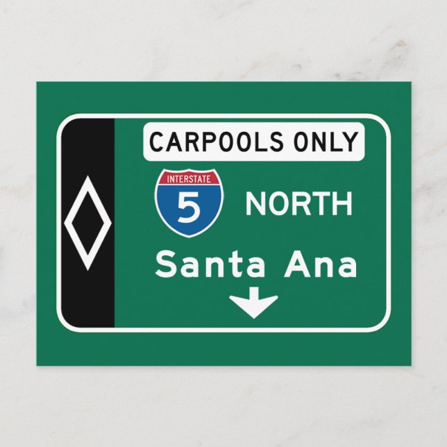 Cartes Pour Fêtes Annuelles SIGNE ROUTIÈRE père Noël Ana, CA (Devant)
