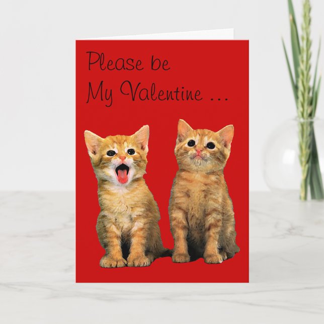 Cartes Pour Fêtes Annuelles S'il vous plaît, soyez My Valentine ... (Devant)