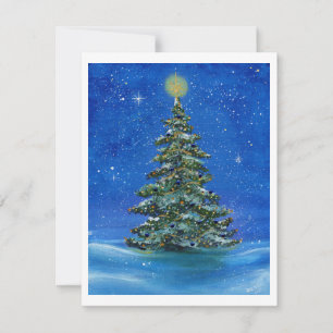 Cartes Pour Fêtes Annuelles Silencieux sapin de Noël par Renee Lavoie
