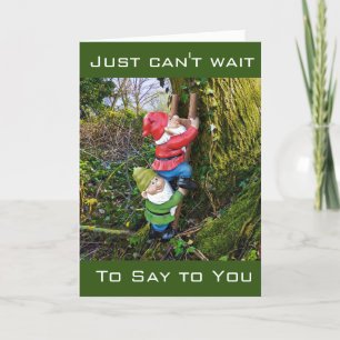 CARTES POUR FÊTES ANNUELLES "SILLY GNOME FAIT POÈME À NOËL"