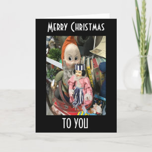 CARTES POUR FÊTES ANNUELLES SILLY MAIS AMUSANT CHRISTMAS GREETING CARD