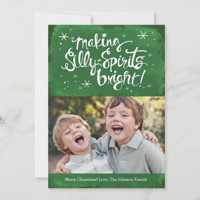 Cartes Pour Fêtes Annuelles Silly Spirits | Pine (Devant)