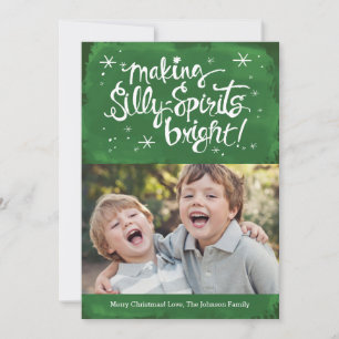 Cartes Pour Fêtes Annuelles Silly Spirits   Pine