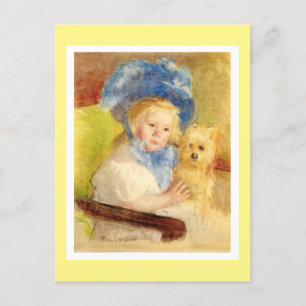 Cartes Pour Fêtes Annuelles Simone dans Large Plumed Hat, par Mary Cassatt,