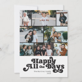 Cartes Pour Fêtes Annuelles Simple 8 photos noir blanc