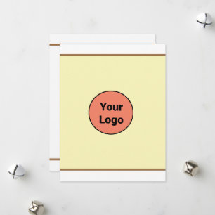 Cartes Pour Fêtes Annuelles Simple ajout minimal du nom de texte du logo