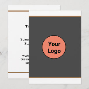 Cartes Pour Fêtes Annuelles Simple ajout minimal du nom de texte du logo