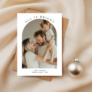 Cartes Pour Fêtes Annuelles Simple All Is Bright Christmas Arch Photo
