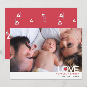 Cartes Pour Fêtes Annuelles Simple Amour Coeur mignon Photo Valentines Day