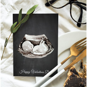 Cartes Pour Fêtes Annuelles Simple Bébé vient heureux cadeau de jour Valentine