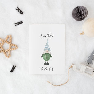 Cartes Pour Fêtes Annuelles Simple cadeau vert scandinave Joyeux Noël
