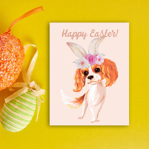 Cartes Pour Fêtes Annuelles Simple Cavalier avec des oreilles de lapin et des