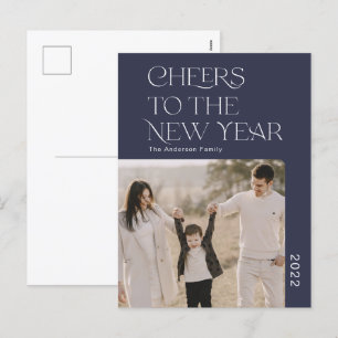 Cartes Pour Fêtes Annuelles Simple Cheers à la nouvelle année 2022 photo de fa