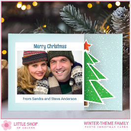 Cartes Pour Fêtes Annuelles Simple Christmas Tree Most Wonderful Time Photo