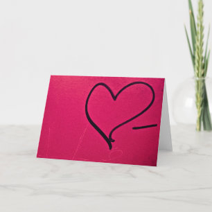 Cartes Pour Fêtes Annuelles Simple coeur de la Saint Valentin