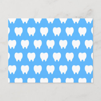 Cartes Pour Fêtes Annuelles Simple dent blanche avec Motif bleu clair - Propre