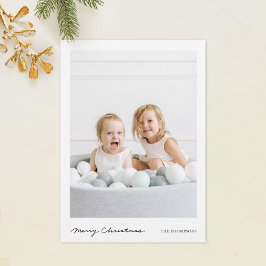 Cartes Pour Fêtes Annuelles Simple écriture moderne Joyeux Noël photo