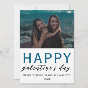 Cartes Pour Fêtes Annuelles Simple Elegant Bestfriend galentine's day